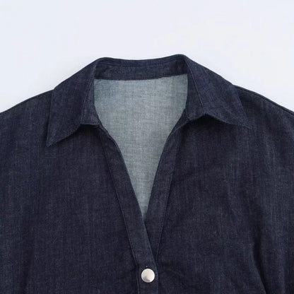 Women's Fitted button down Denim Dress