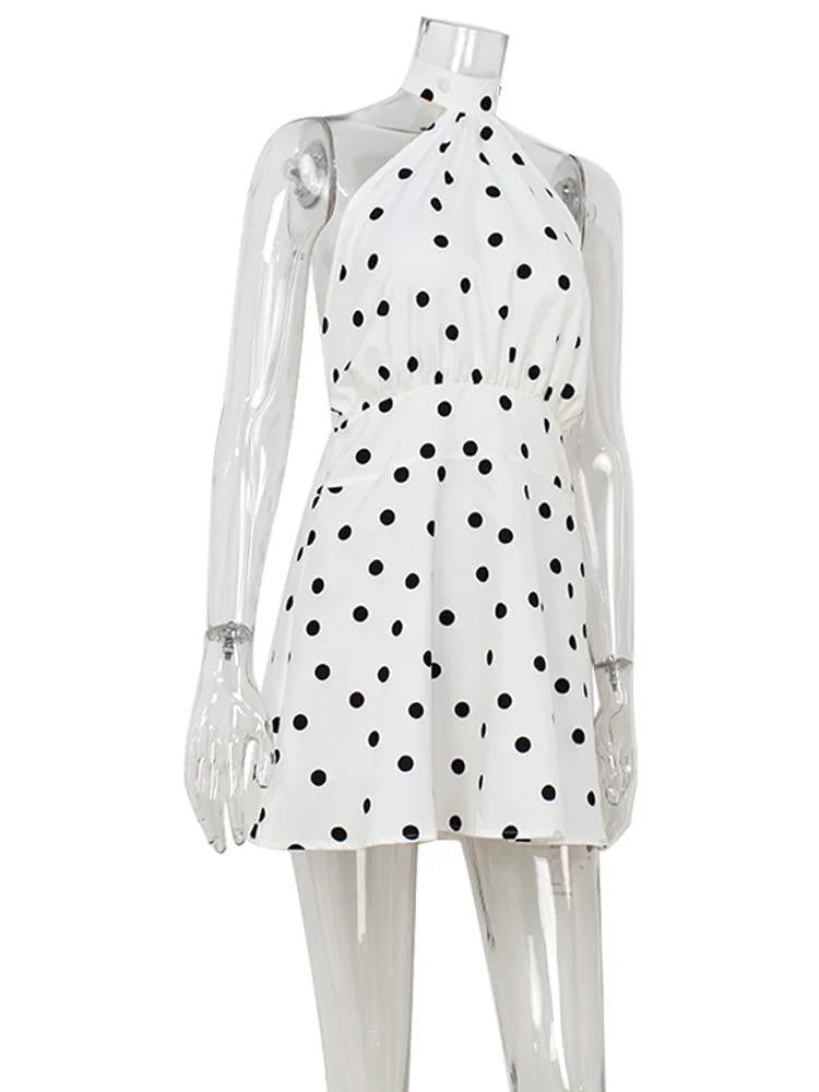 Womens Mini Backless Summer Dress