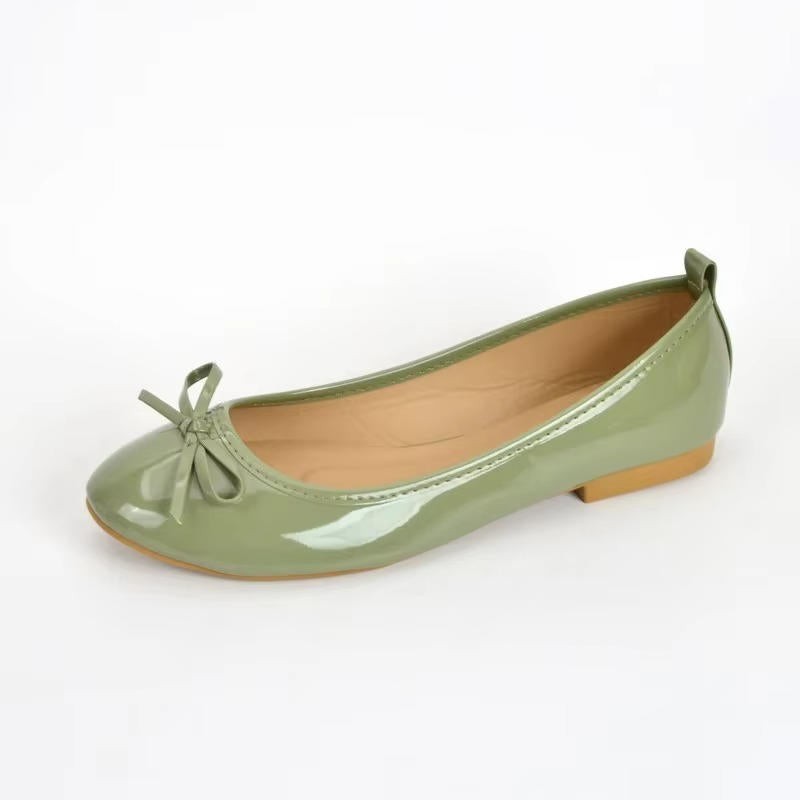 Leather Ballet Flats With Arch Support