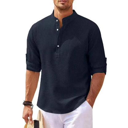Camisa Henley para hombre