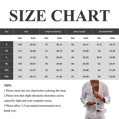 Men's Linen Long Sleeve Shirts