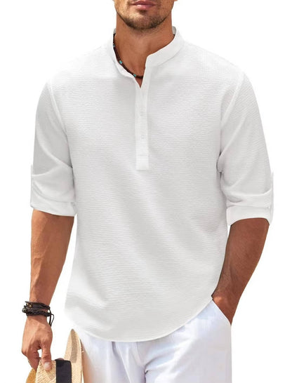 Camisa Henley para hombre