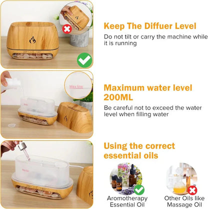 ClearAir | 3-i-1 Saltstein Aroma Diffuser