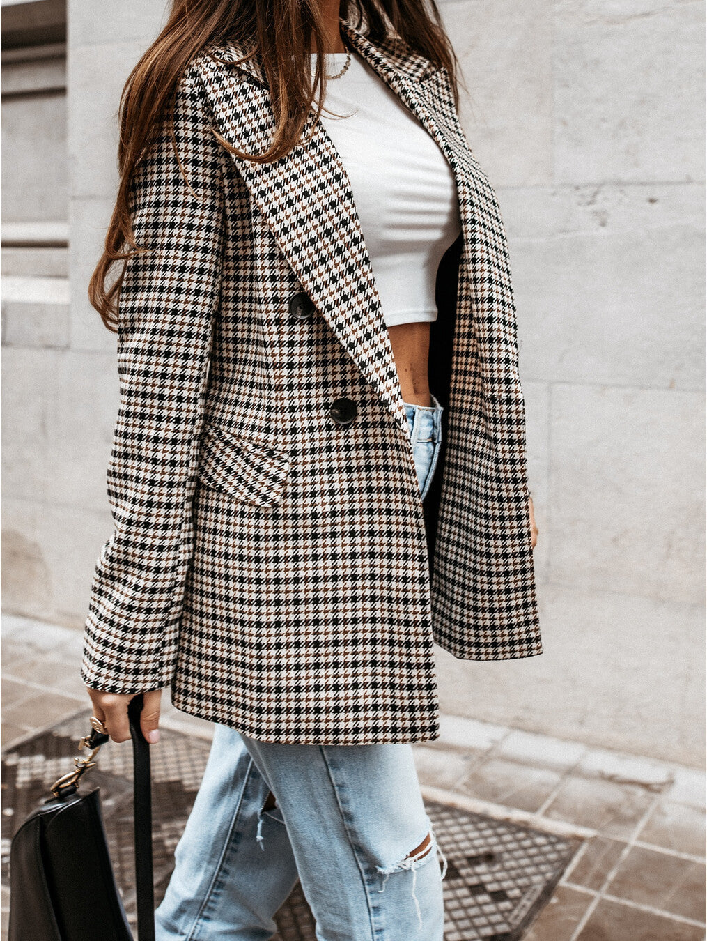 Eithne - Blazer a cuadros para mujer