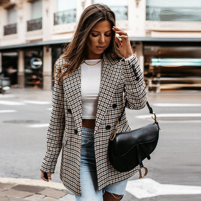 Eithne - Blazer a cuadros para mujer