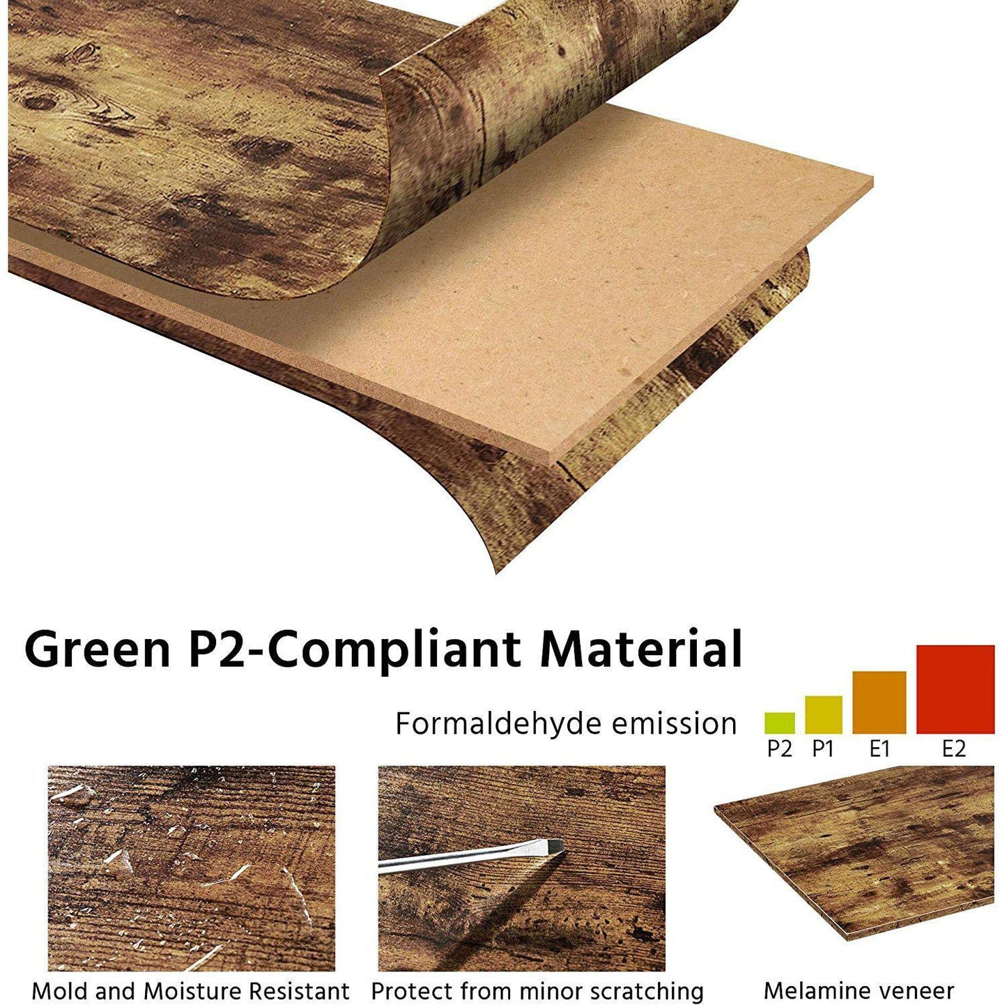 Mesa Auxiliar - Mesa Rústica de Lado - Mesa Pequeña con Cajón - Mesa de Madera con Almacenamiento - Mesa Auxiliar de Madera con Almacenamiento