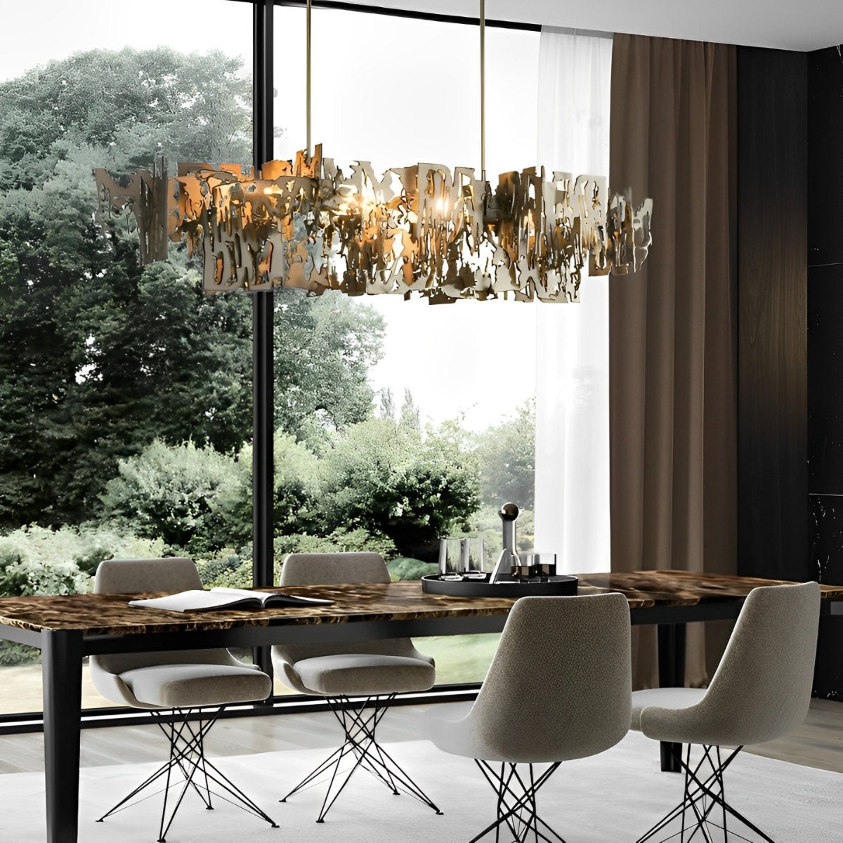 Fantasy Order Vintage Rustic Hollow LED Post-Modern Chandelier Lighting