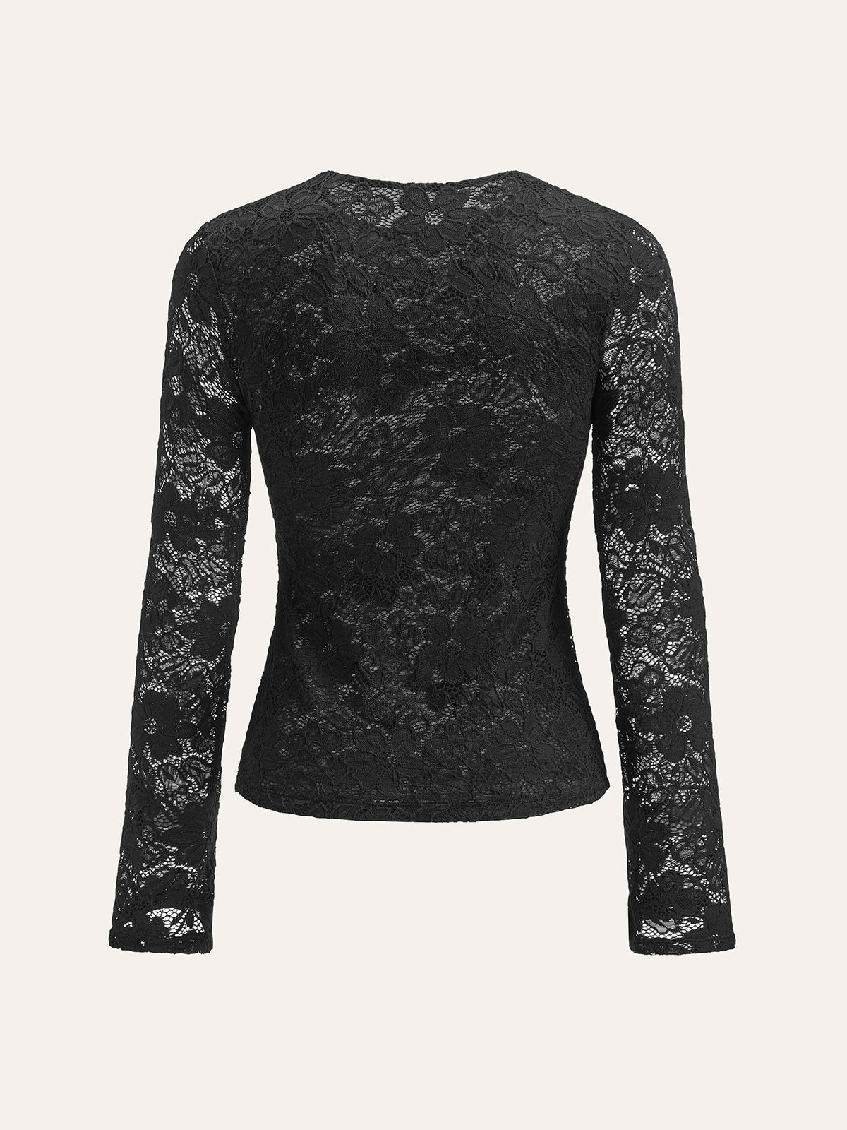 Floral Lace Long-Sleeve Top