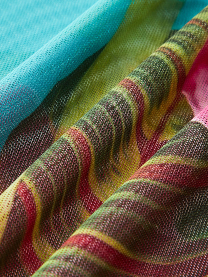 Floral Print Cover-up Skirt