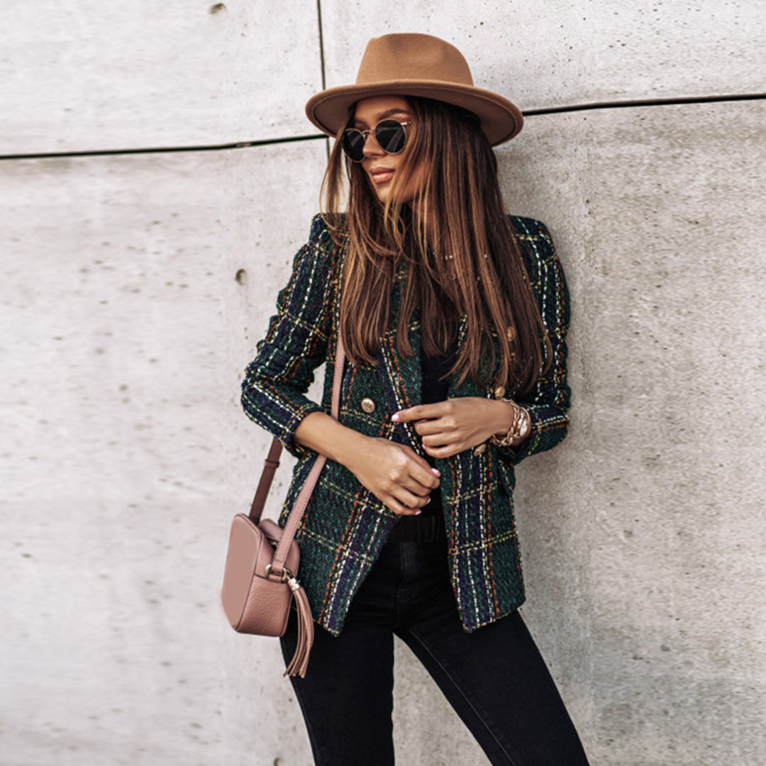 Florence - Checkered Blazer For Women
