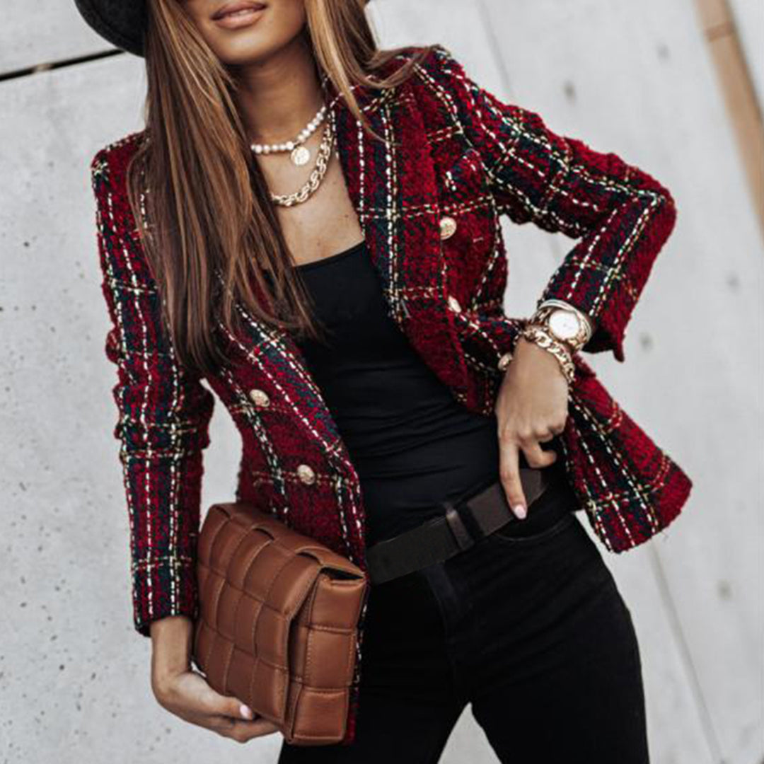 Florence - Checkered Blazer For Women