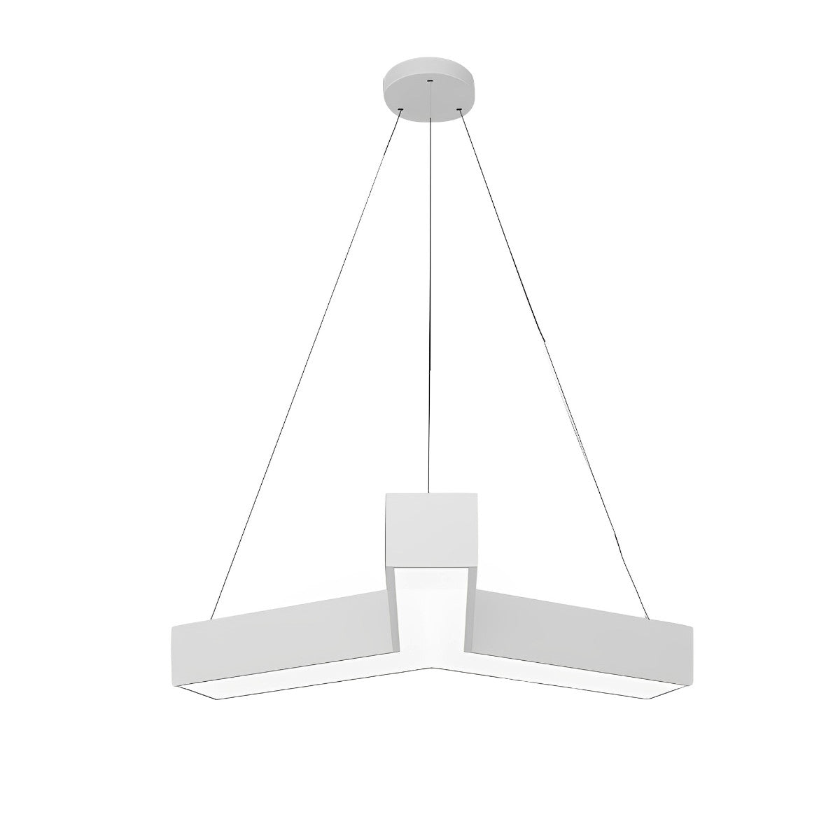 Grandview Modern Geometric Y-Shaped Office Chandelier LED Hanging Ceiling Lighting