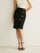 High-Waisted Side Button Skirt