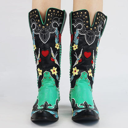 Western-Inspired Tall Boots