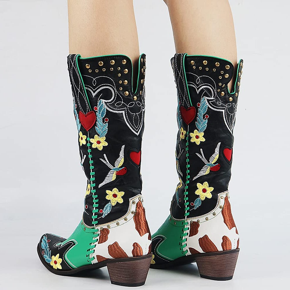 Western-Inspired Tall Boots