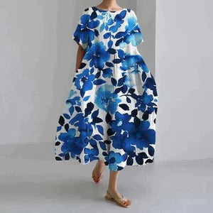 Dress with flora print