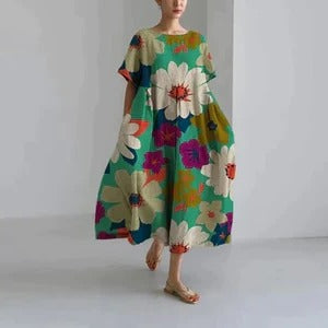 Dress with flora print