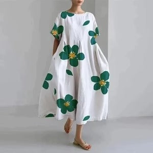 Dress with flora print