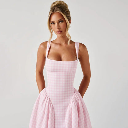 Square Neck Midi Dress