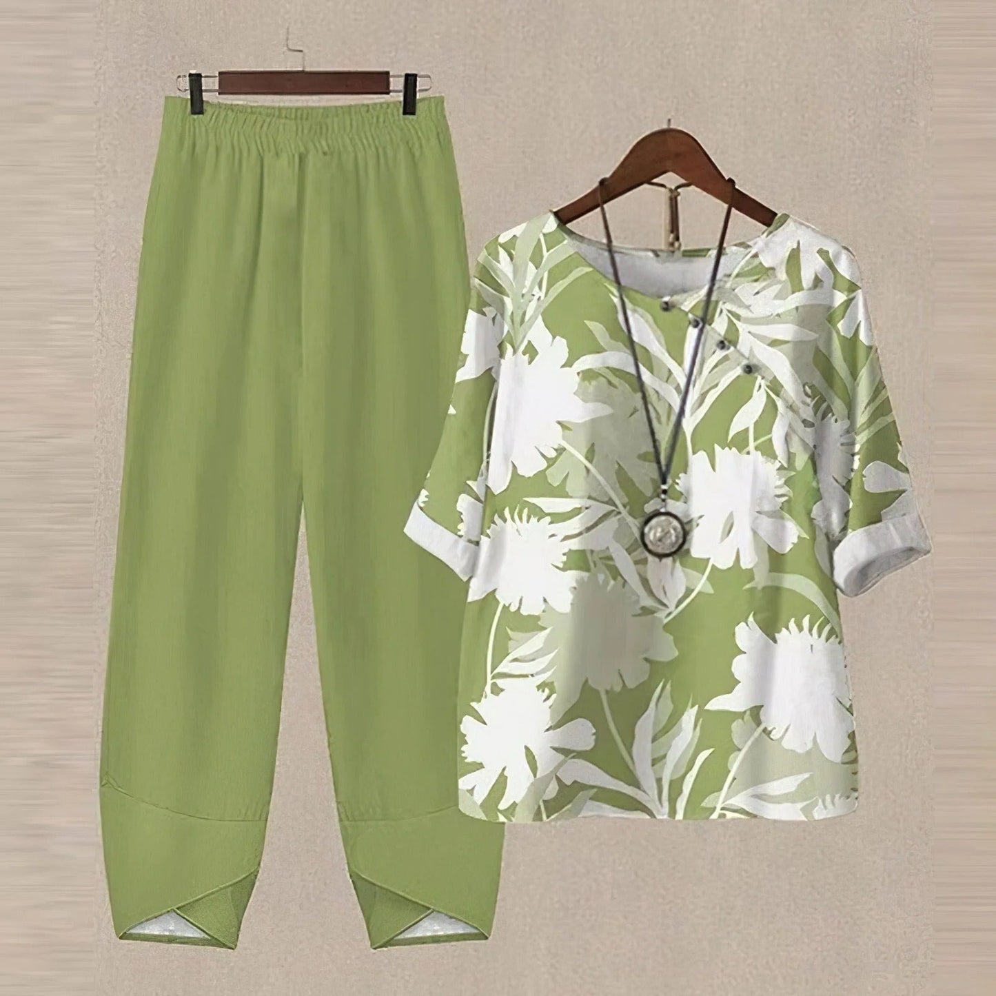 Utility Mid-Waist Knotted Design Pants