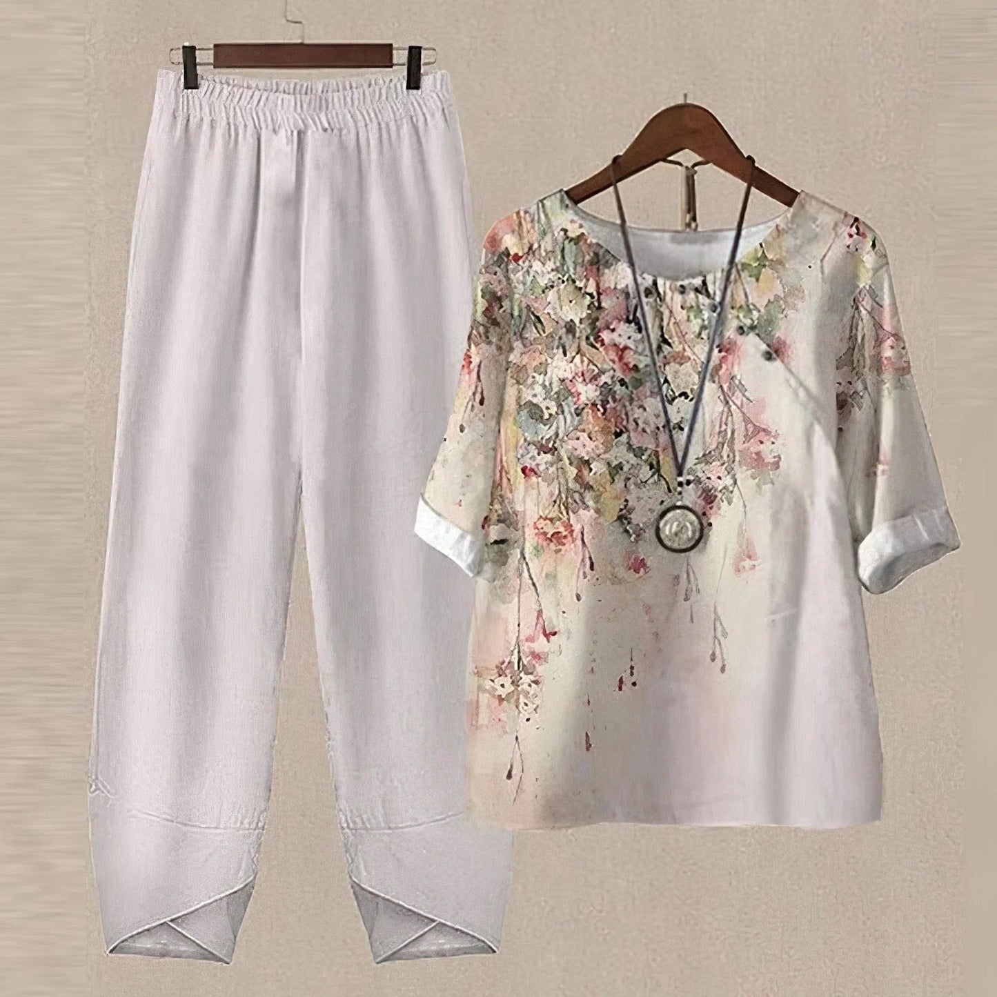 Utility Mid-Waist Knotted Design Pants