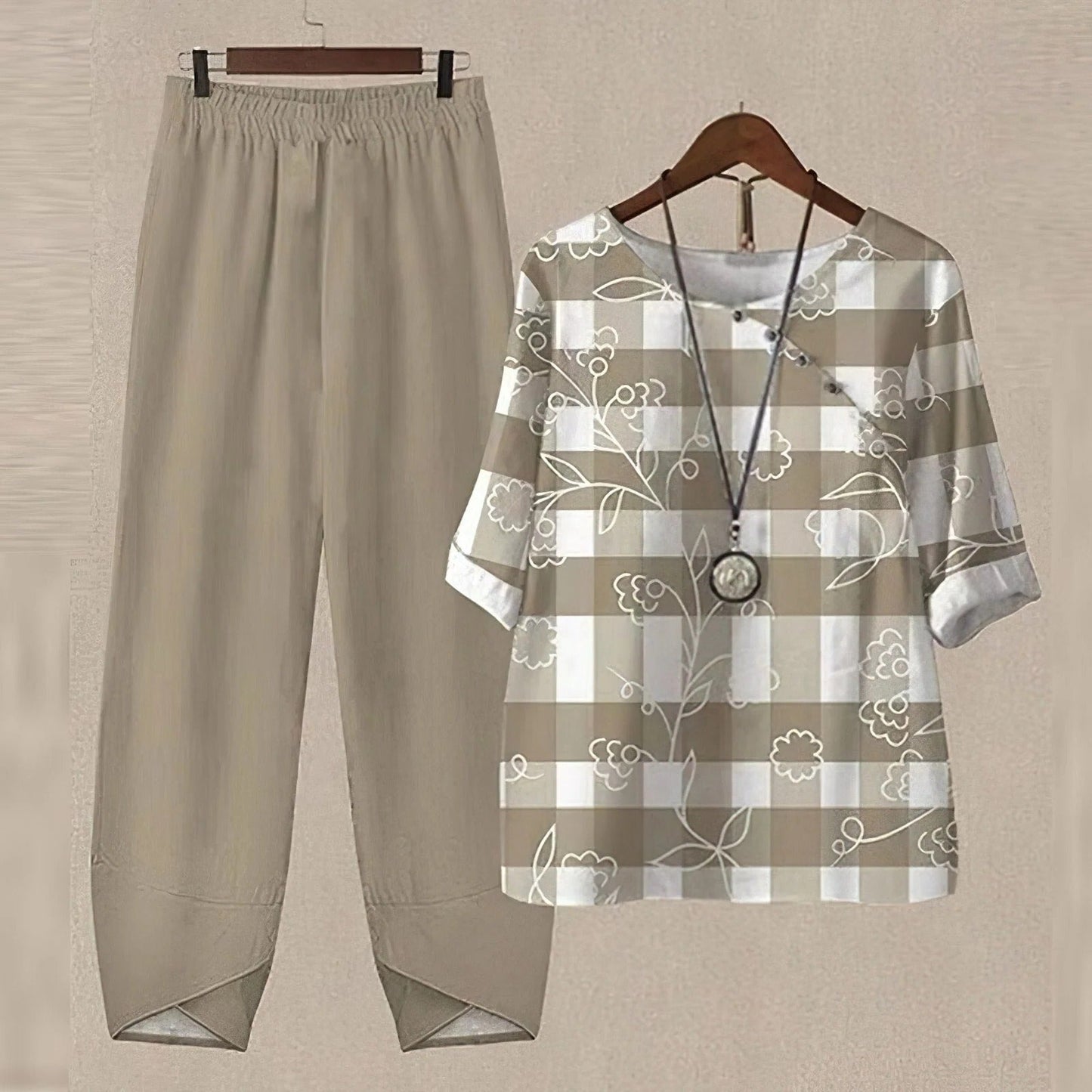 Utility Mid-Waist Knotted Design Pants