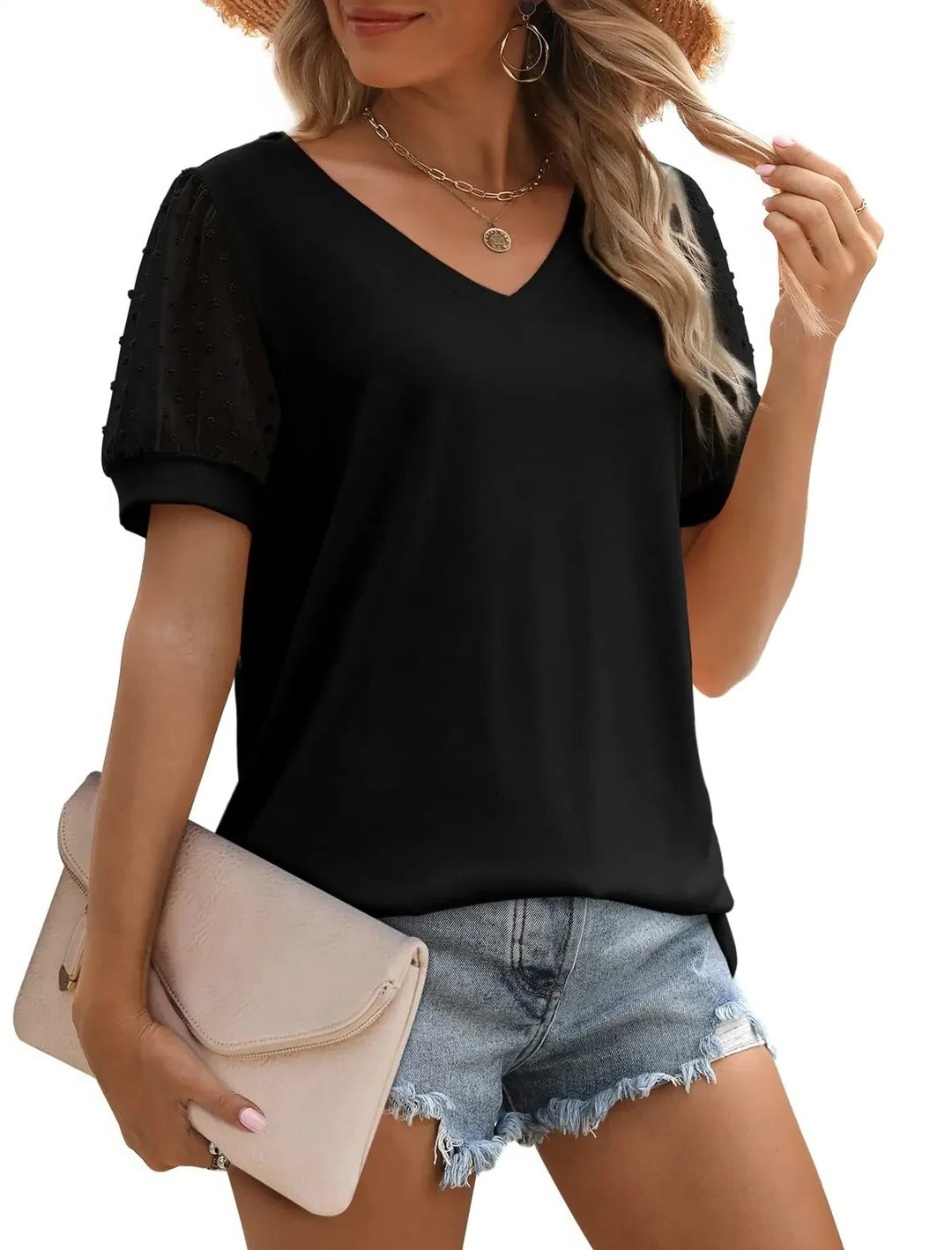 V-neck top