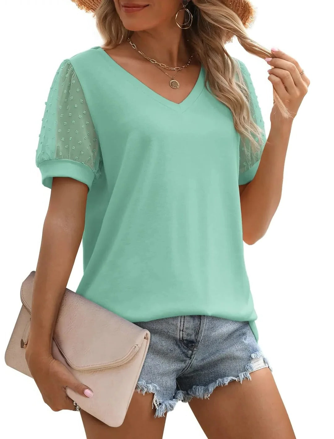 V-neck top