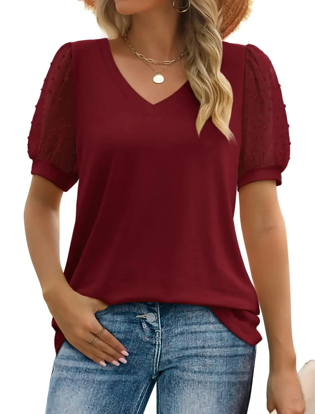 V-neck top