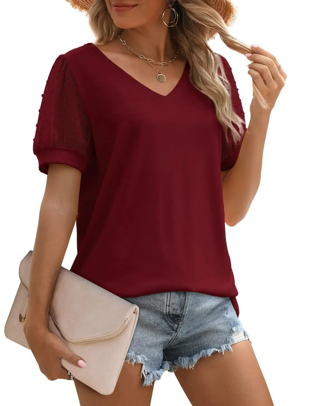 V-neck top