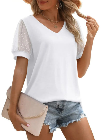 V-neck top