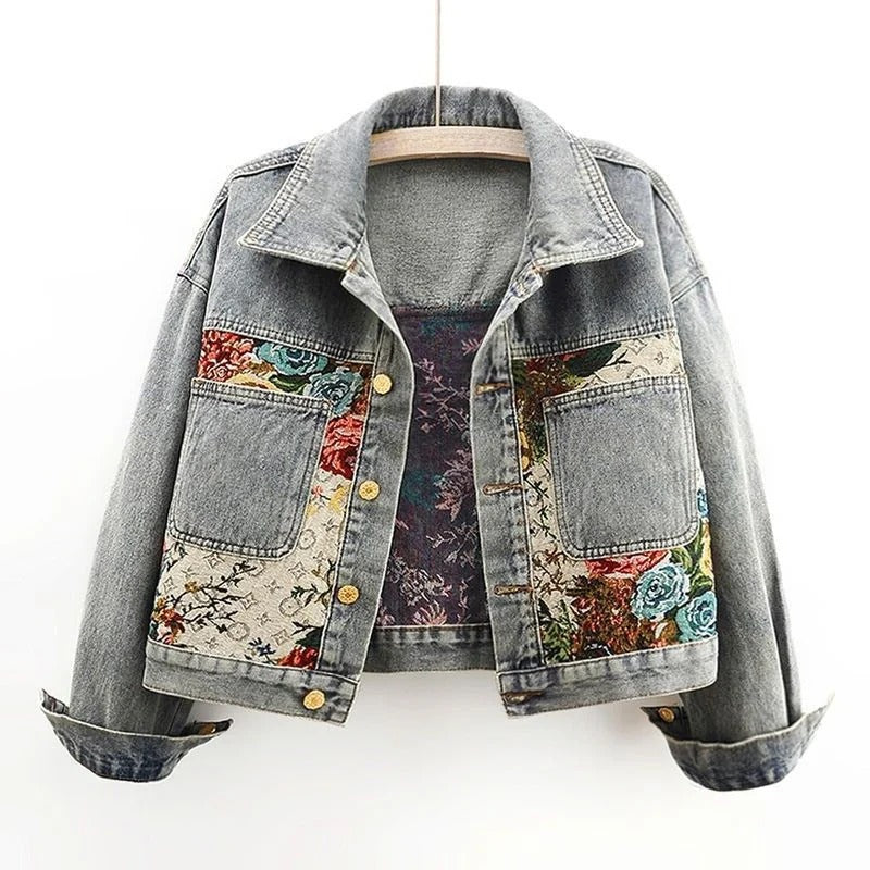 Cropped Floral Jacket