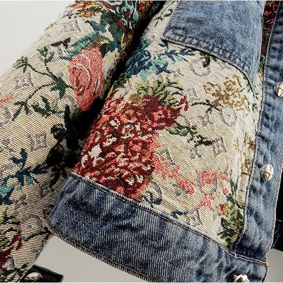 Cropped Floral Jacket