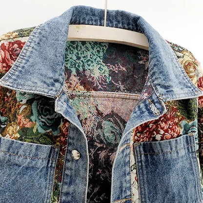 Cropped Floral Jacket