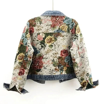 Cropped Floral Jacket