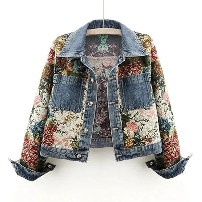Cropped Floral Jacket