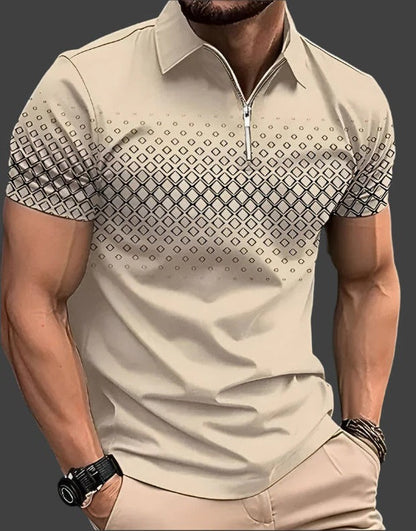 koszulka polo w kratę