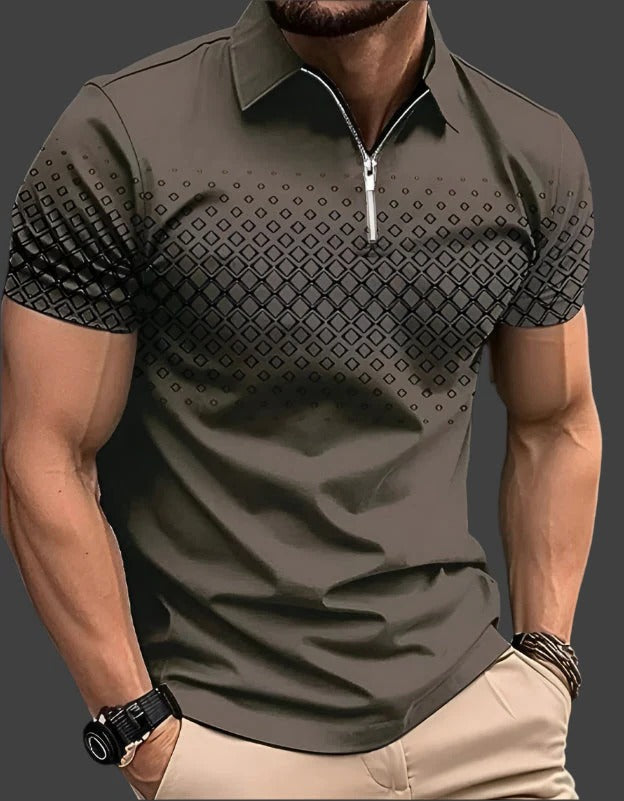 koszulka polo w kratę