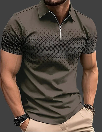 koszulka polo w kratę