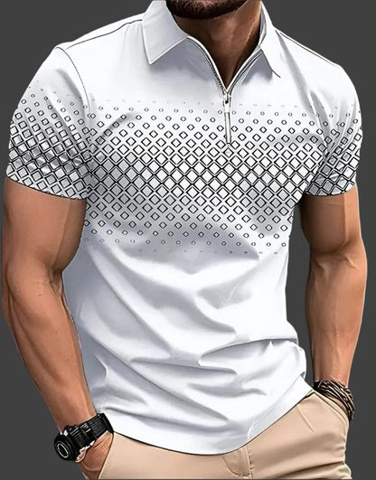 koszulka polo w kratę