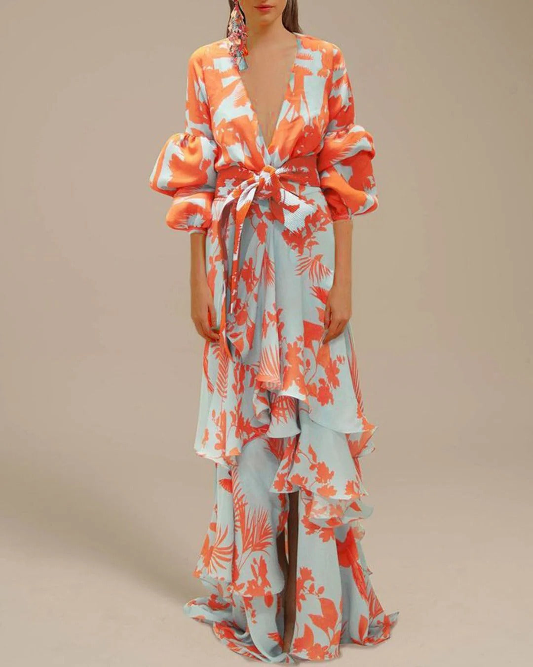 Airy V-Neck Summer Dress