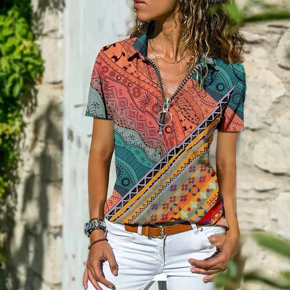 Summer Shirt with Modern Detailing