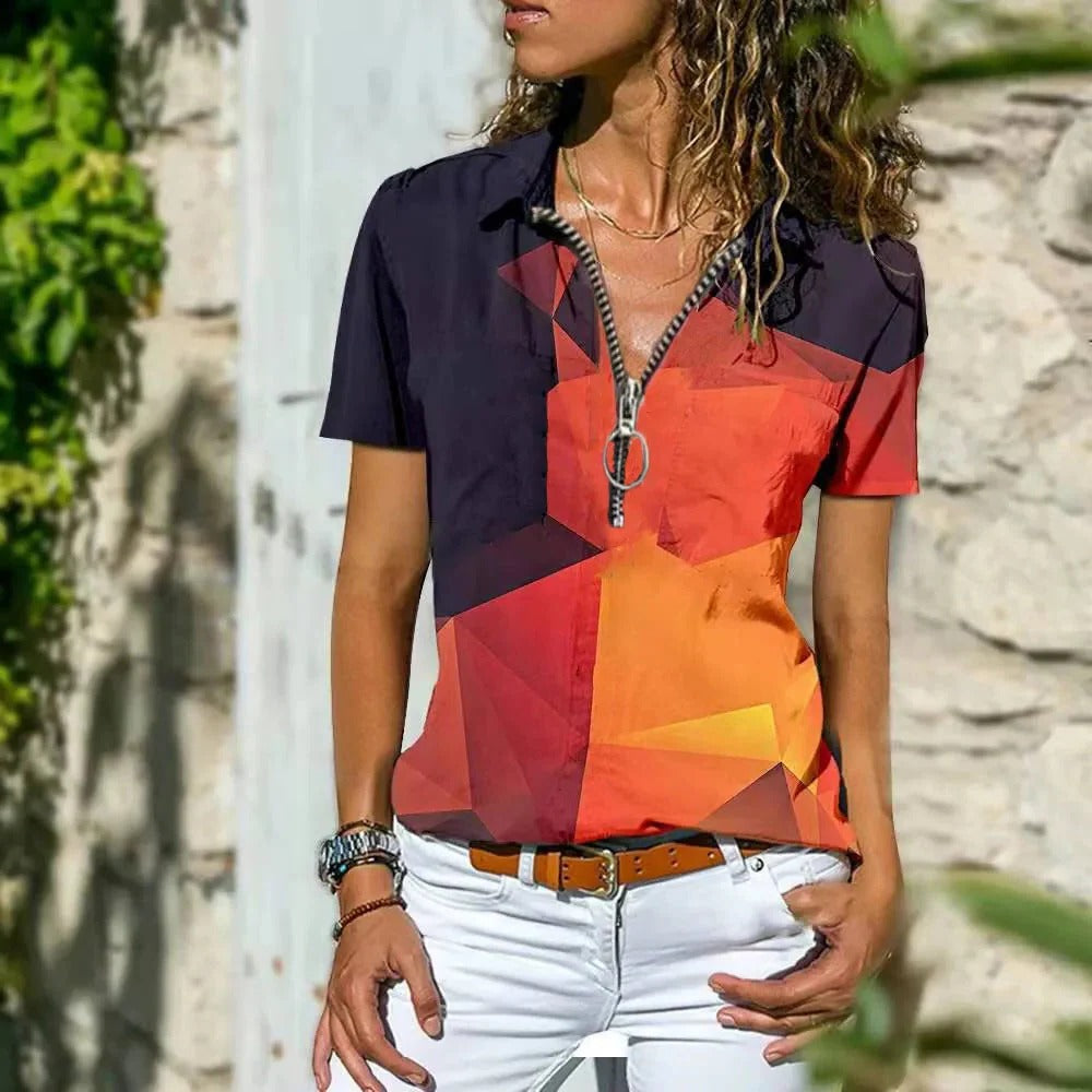 Summer Shirt with Modern Detailing