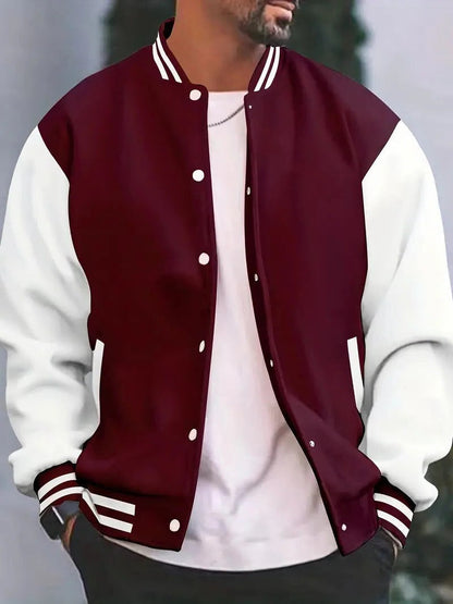 Men’s Baseball Style Bomber Jacket