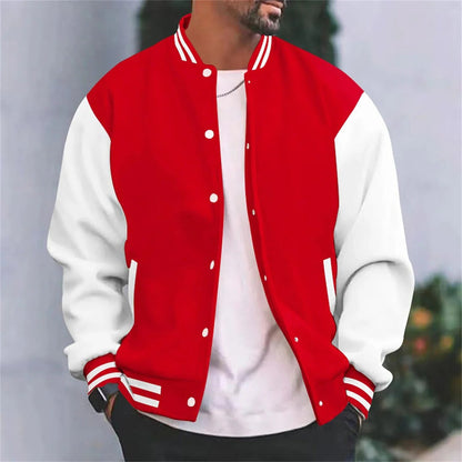 Men’s Baseball Style Bomber Jacket