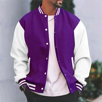 Men’s Baseball Style Bomber Jacket