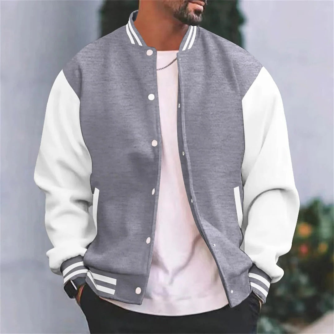 Men’s Baseball Style Bomber Jacket
