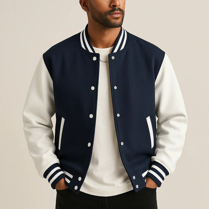 Men’s Baseball Style Bomber Jacket