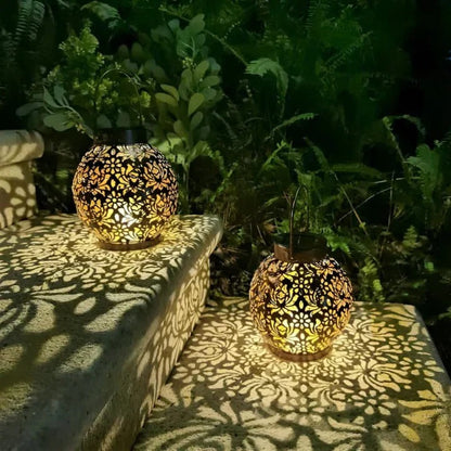 Designer Outdoor Weatherproof LED Solar Pendant Light