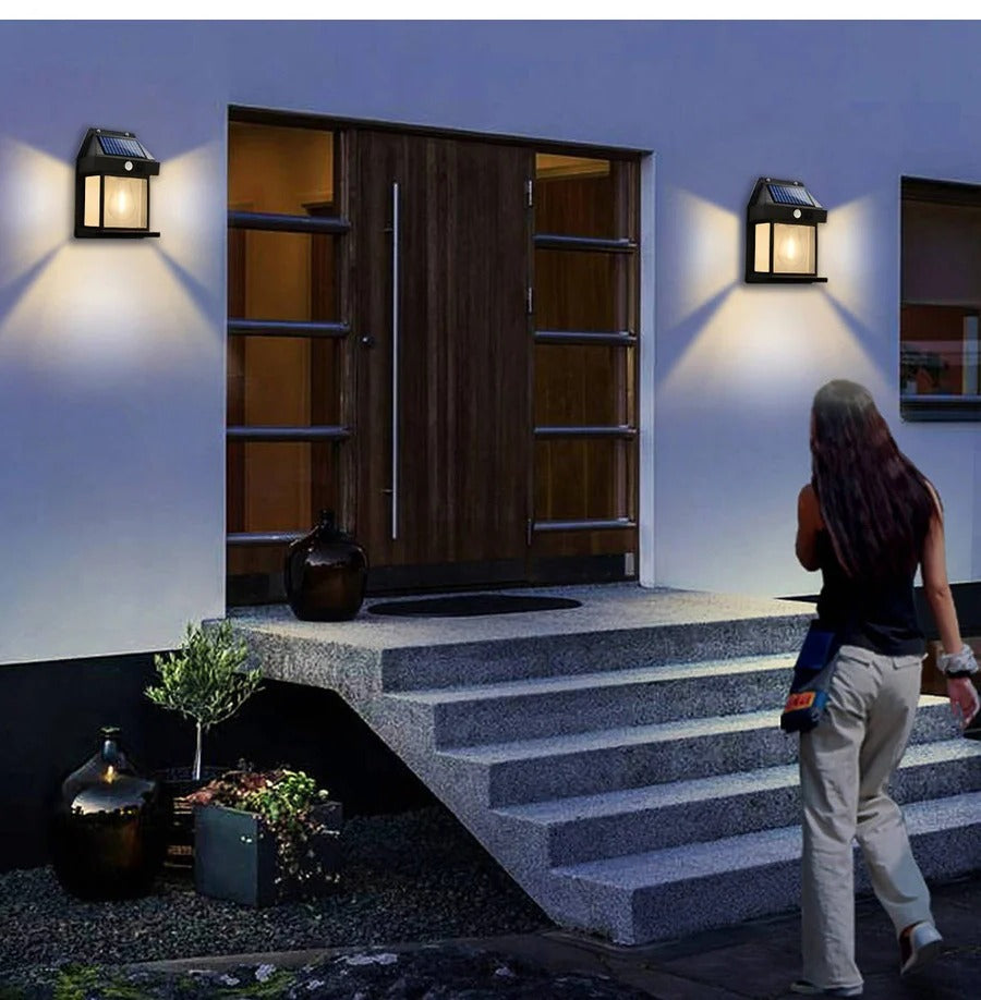 Solar Wall Lamp Outdoor, Set of 2 | Ventayo